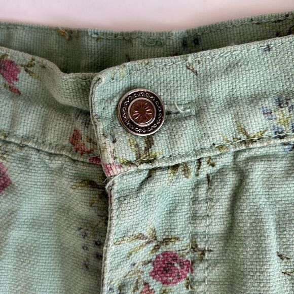 Vintage Michael G. Green Floral Cotton High Rise Shorts Size 11 - Picture 5 of 10